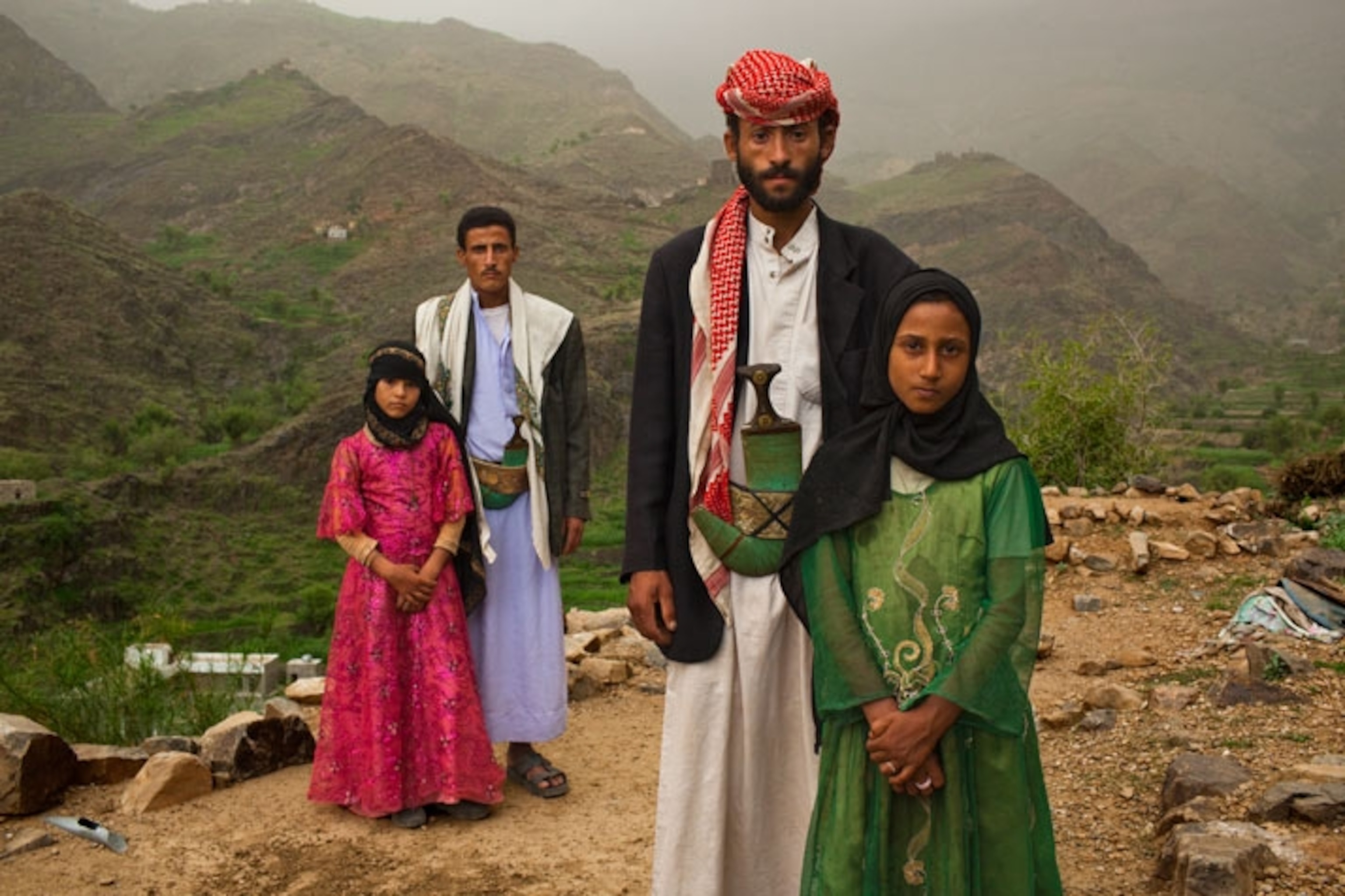 Child Bride with Family