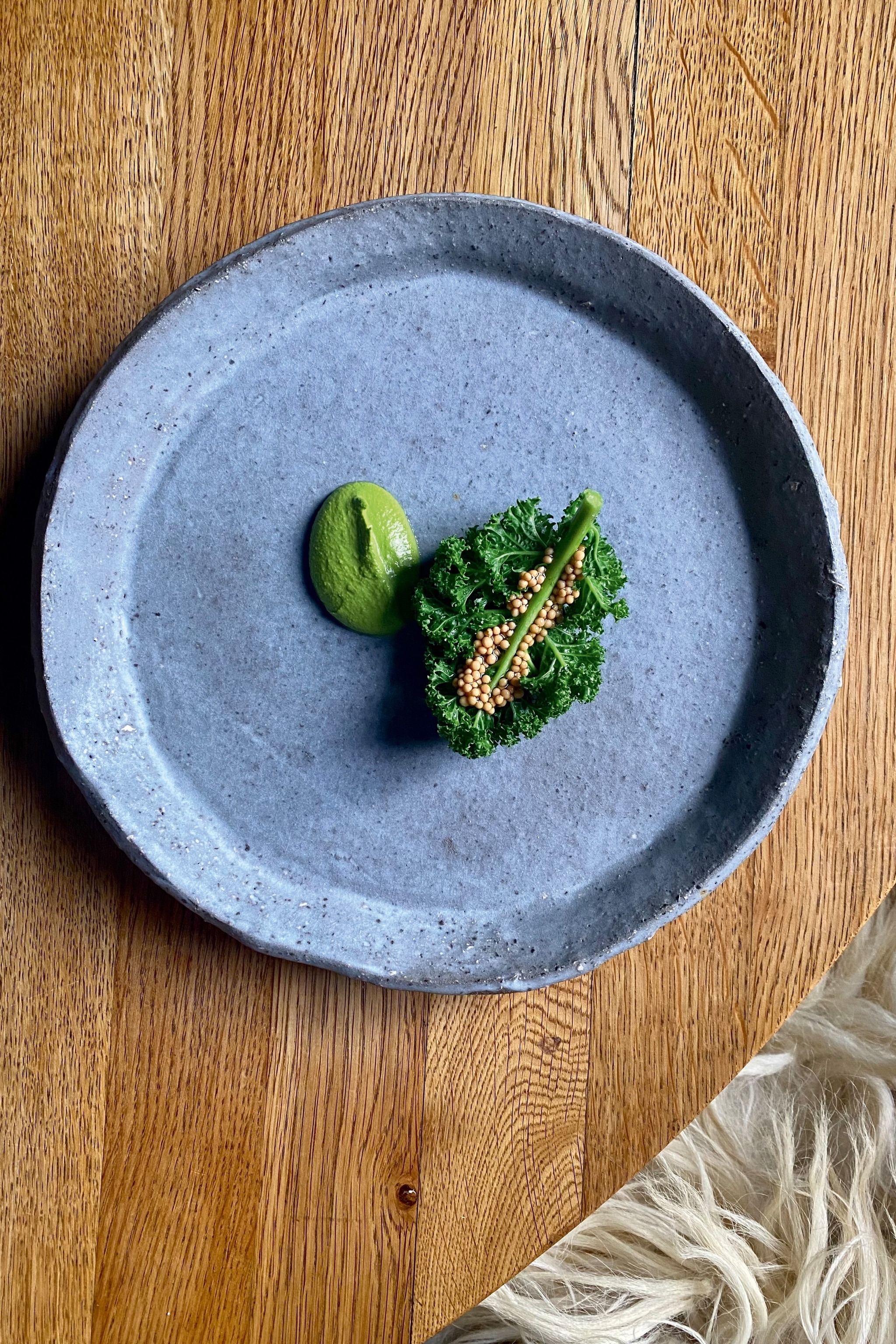 Kale and parsley at Michelin-starred Nobelhart & Schmutzig.