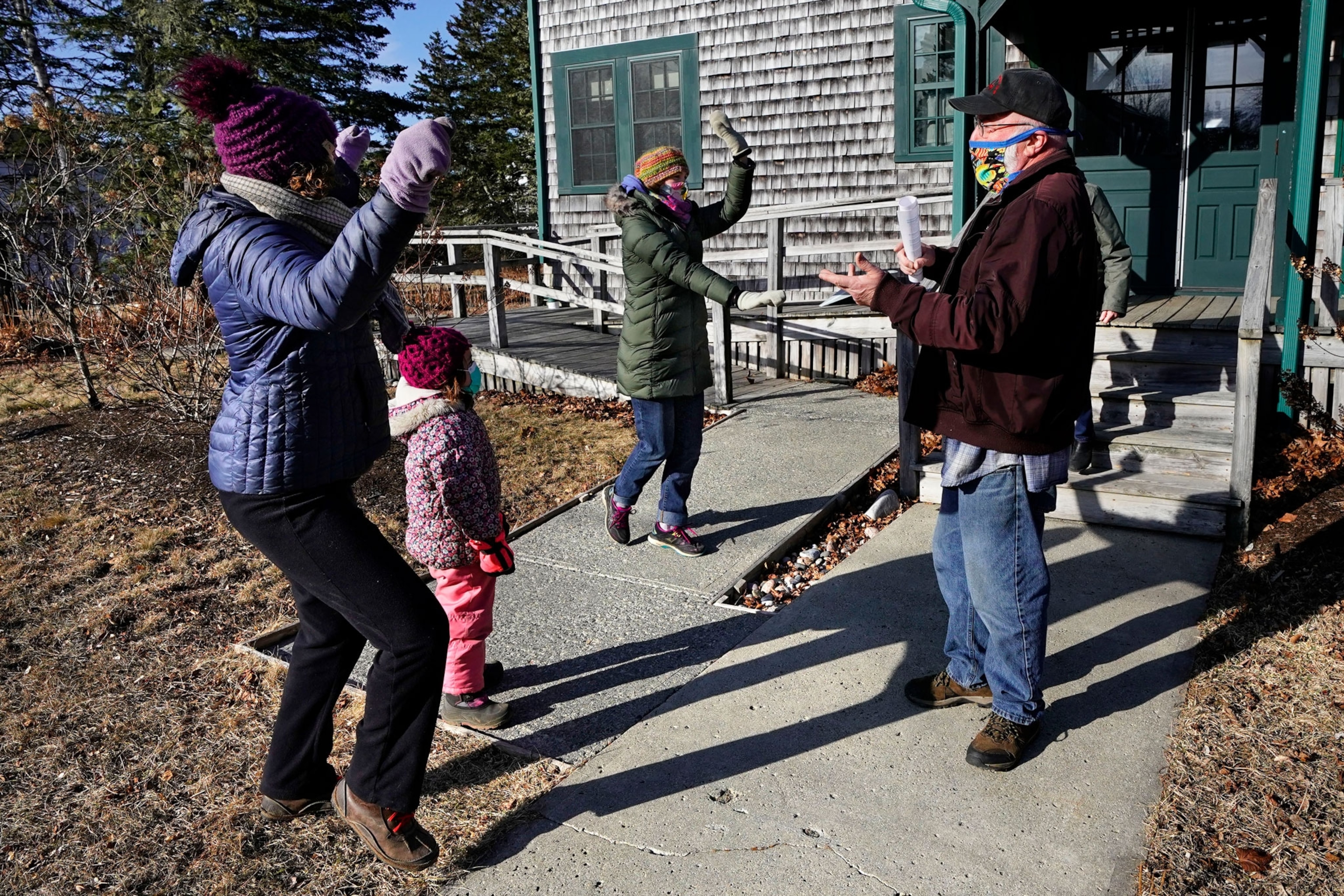Vaccinated people dancing