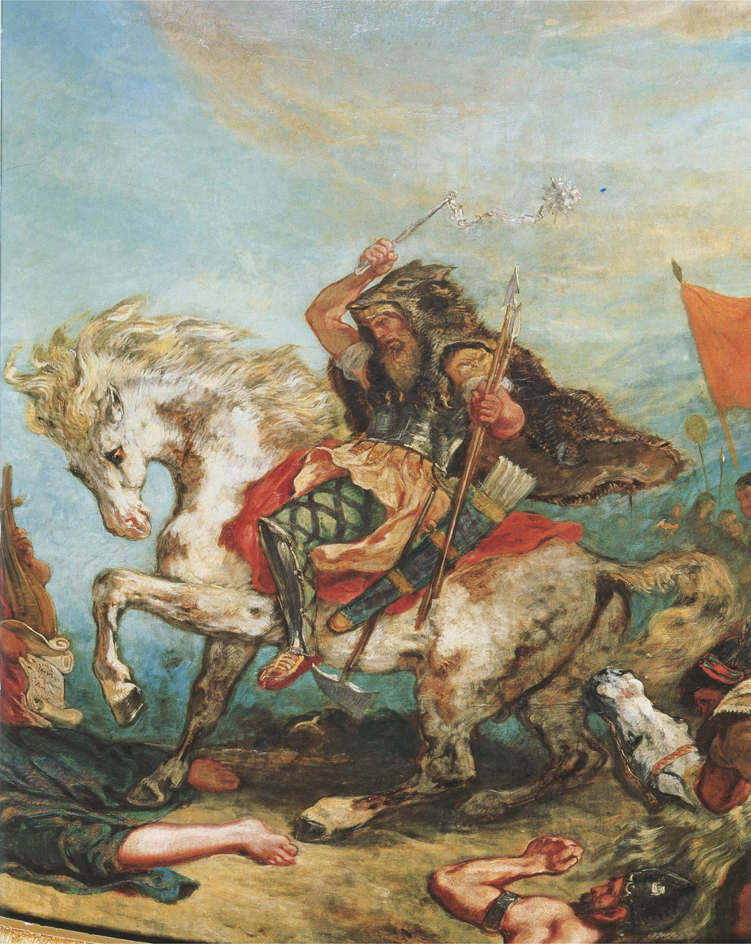 A painting of Attila the Hun