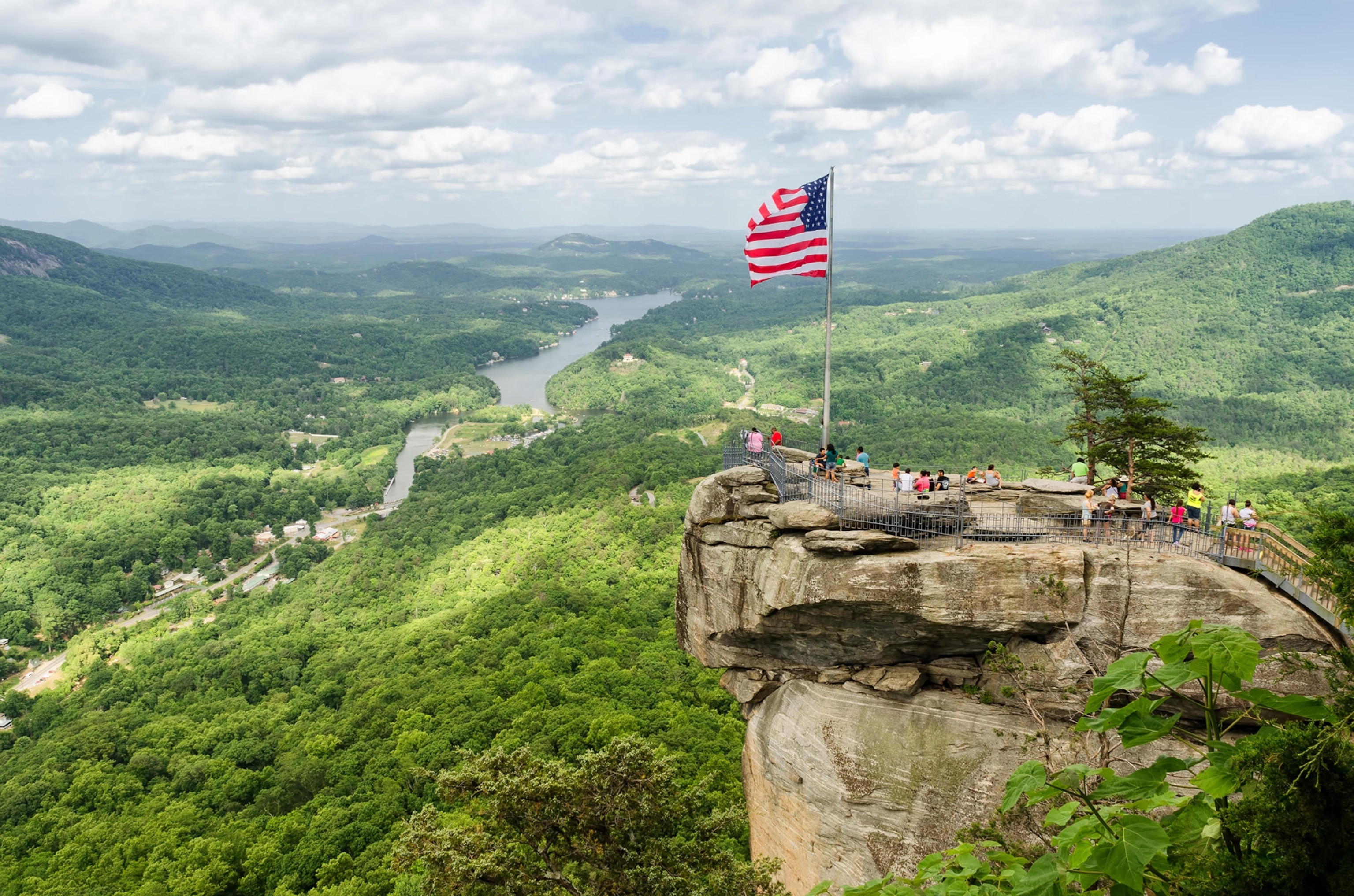 Chimney Rock Mountain in North Carolina