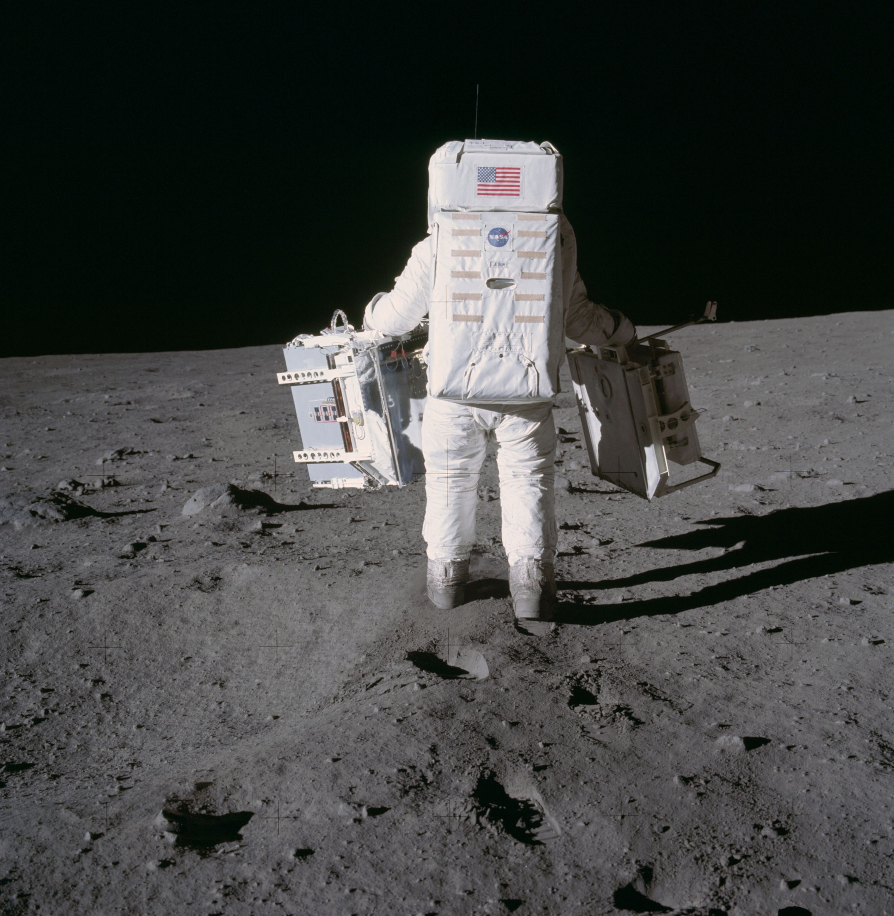 Astronaut on the moon.