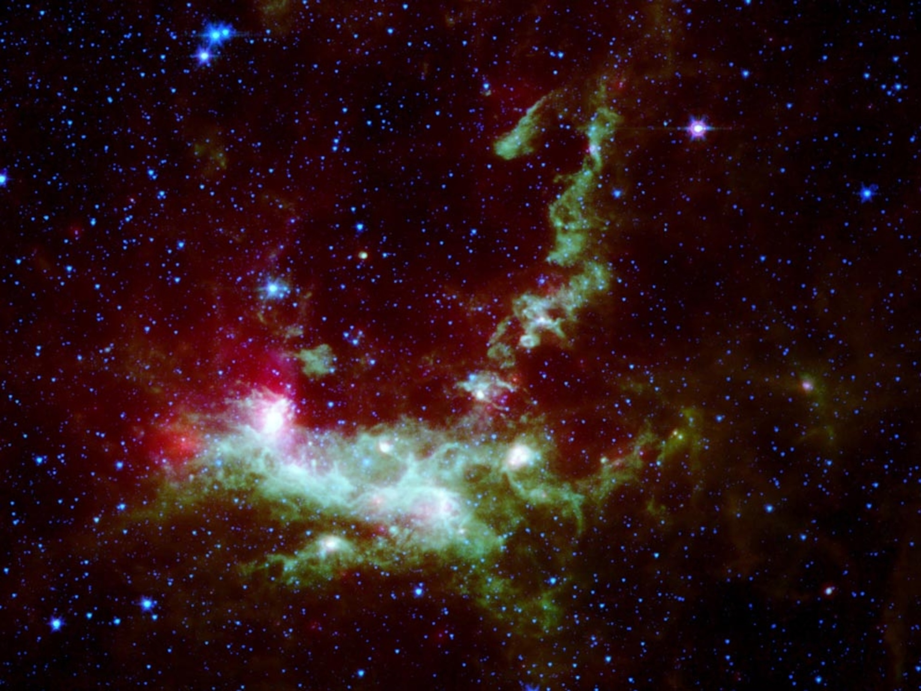 Infrared image of the Henize 206 Nebula