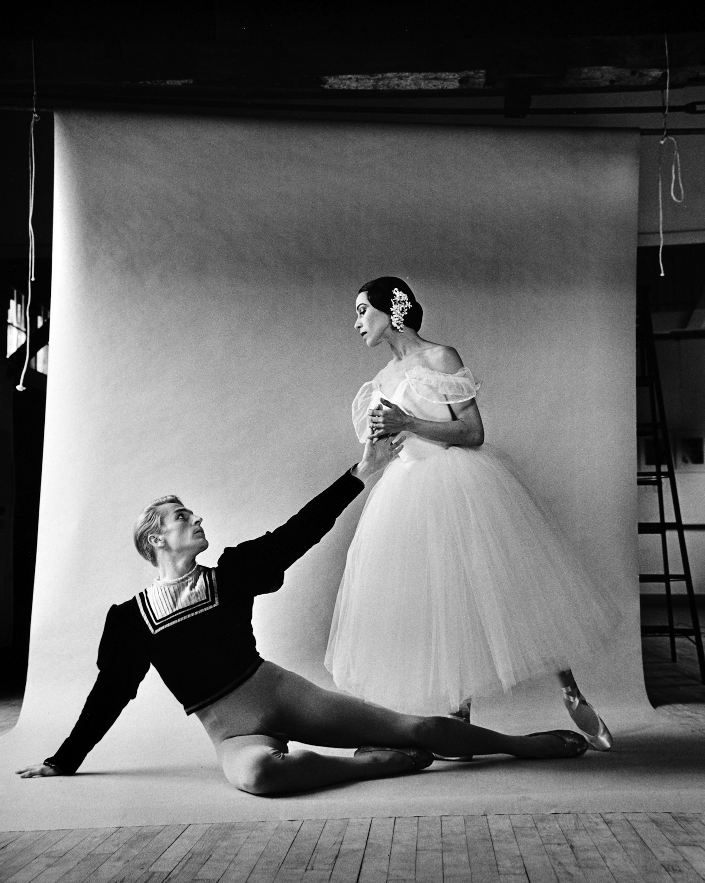 Maria Tallchief and Erik Bruhn in Giselle photographed at Jacob's Pillow.