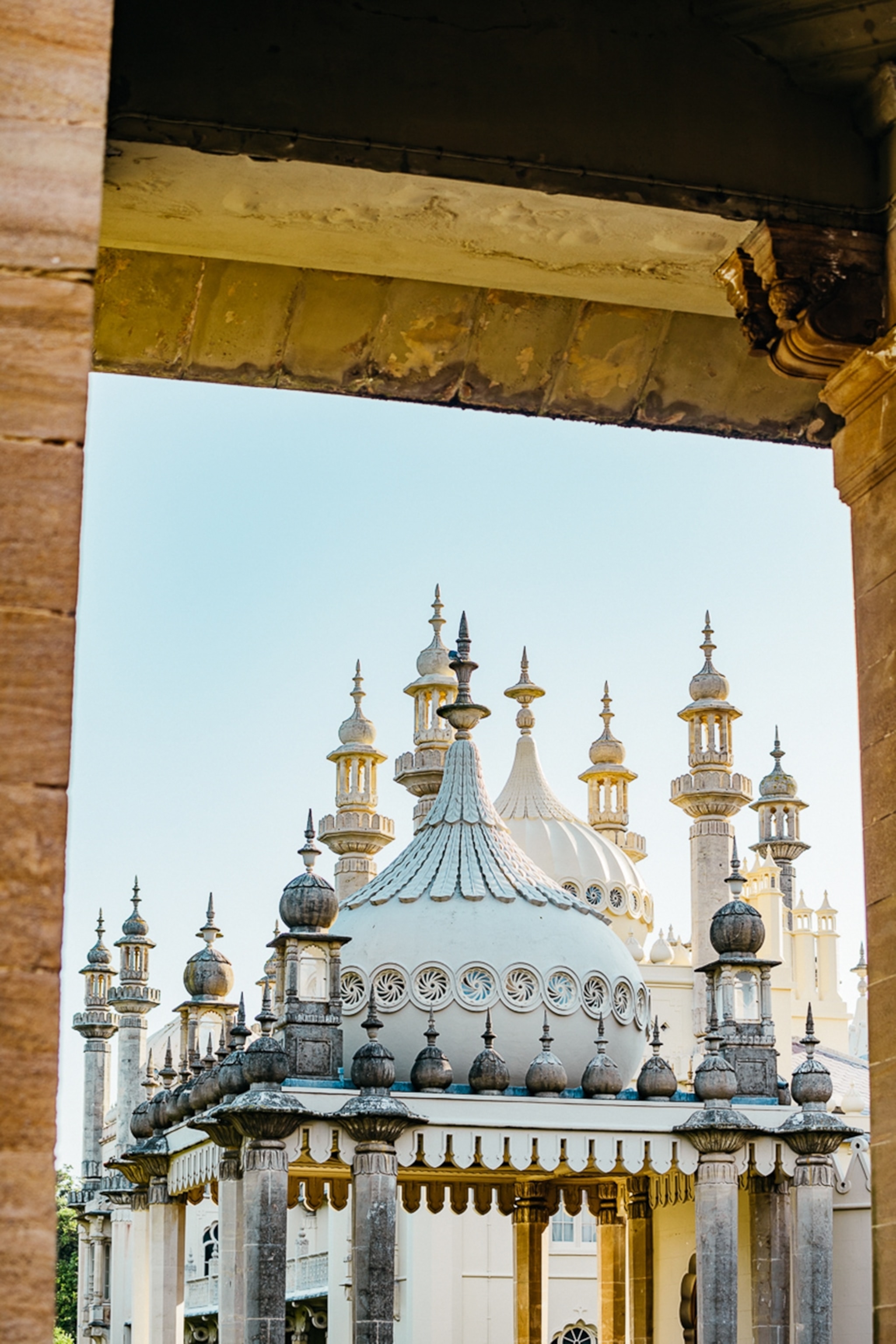 Domes of a grand white palace