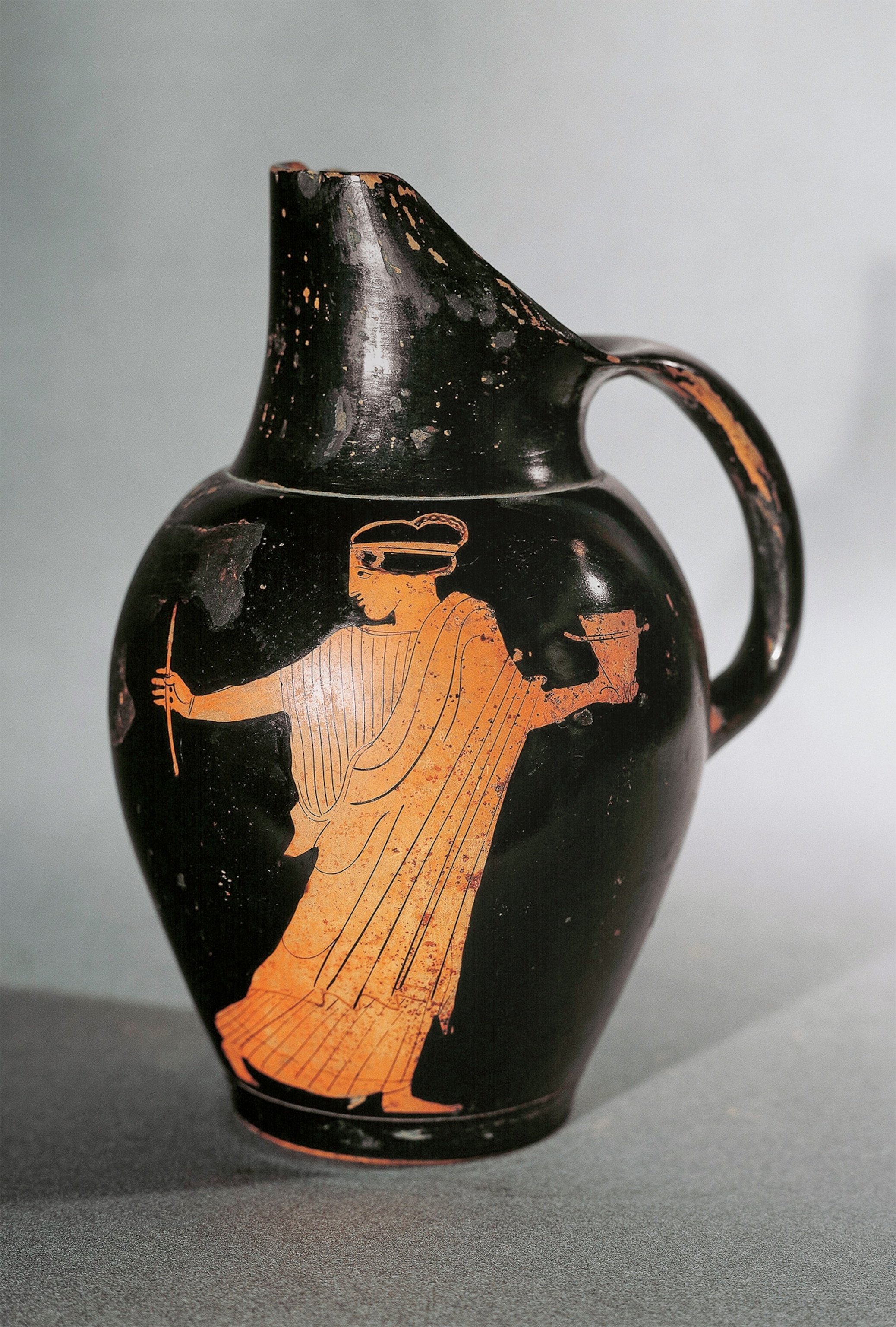 A Greek fifth-century b.c.e. vase portraying Circe, who enchanted Odysseus’s men on the island of Aeaea
