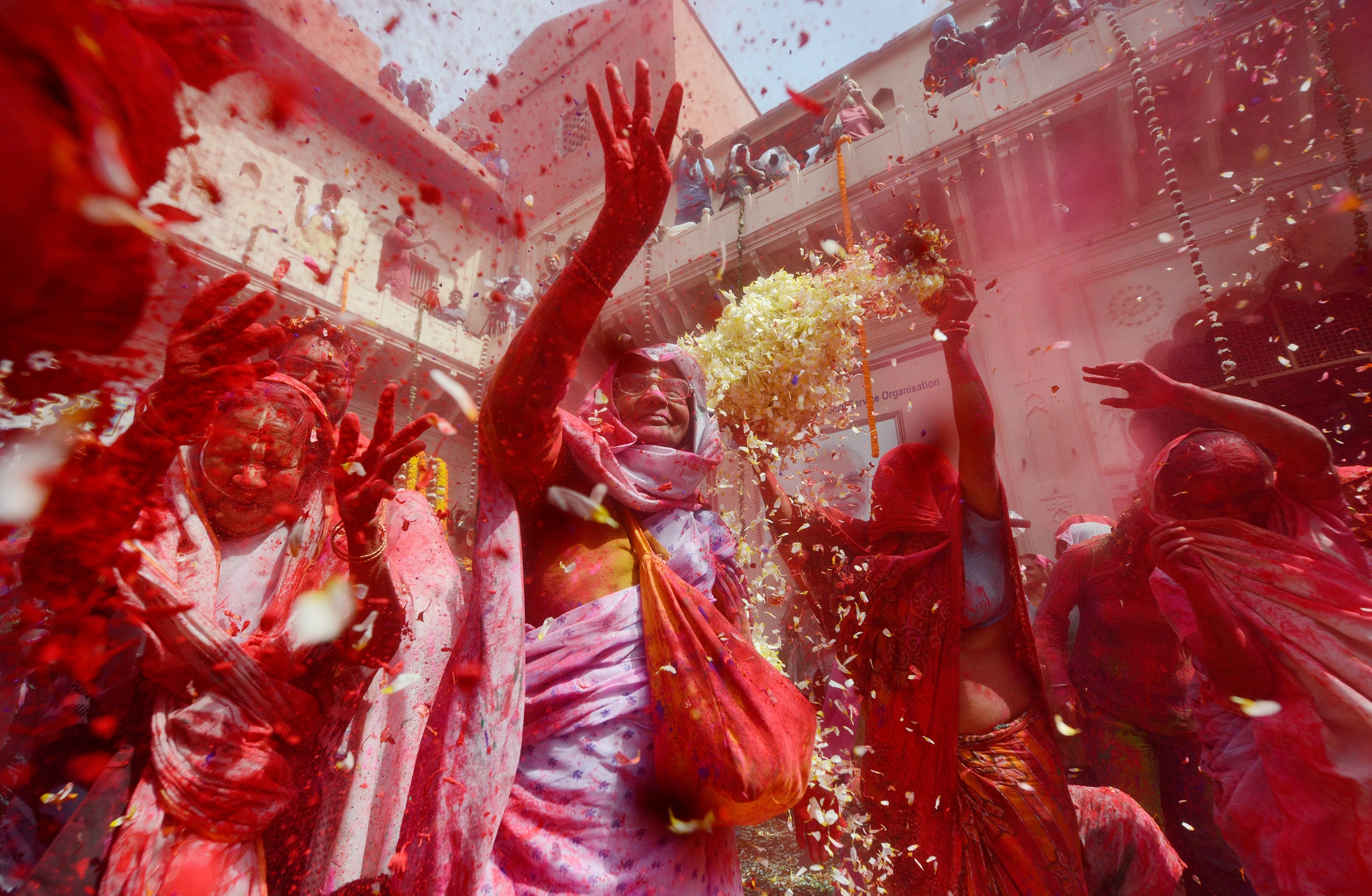 Holi festival celebrations in Uttar Pradesh, India