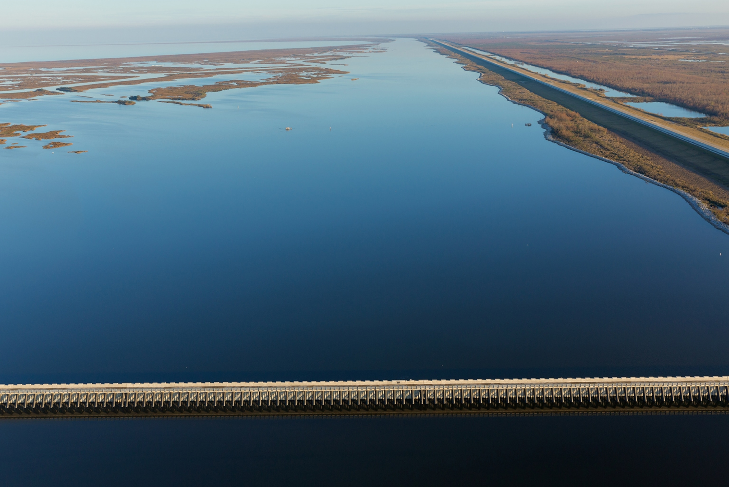 the abandoned MRGO channel near New Orleans