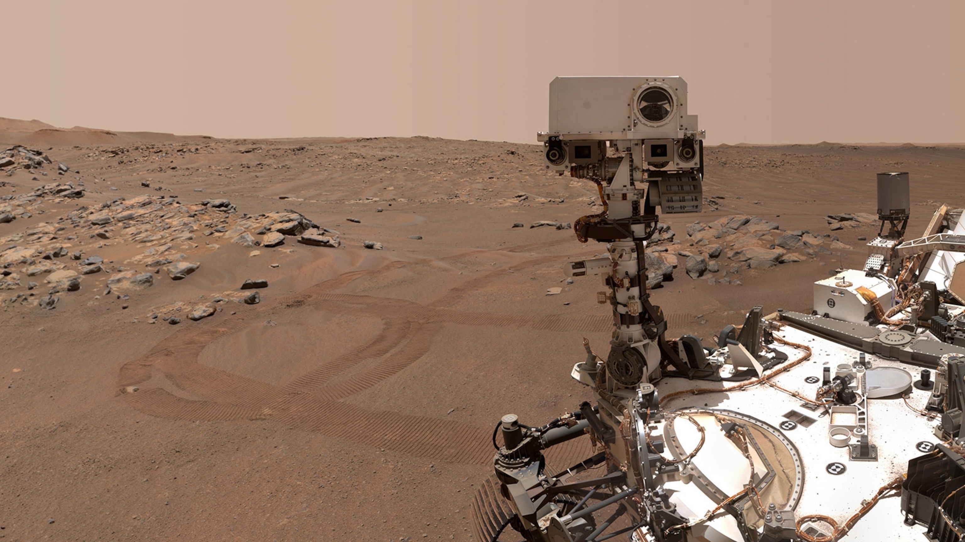 the Perseverance rover takes a selfie on mars