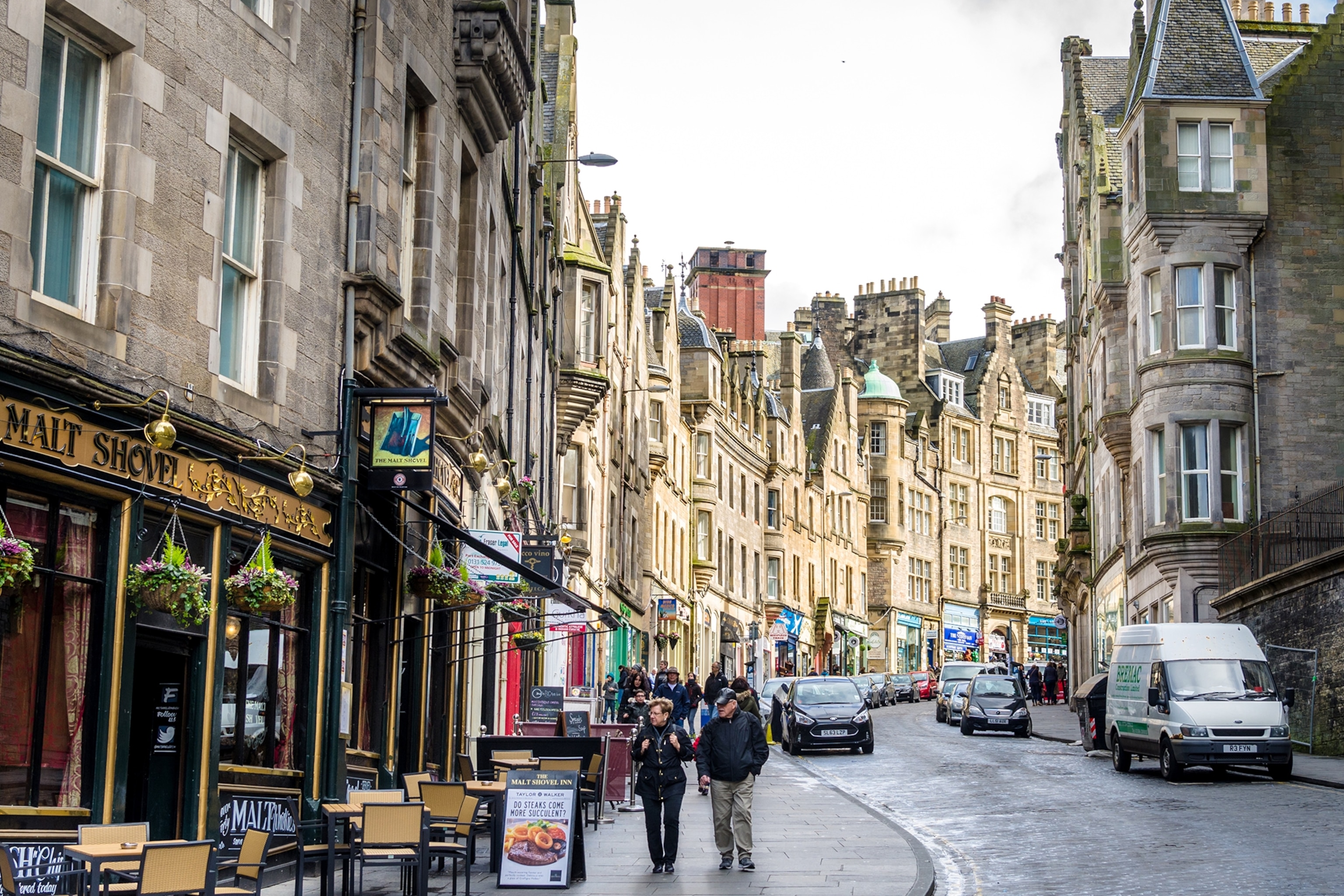 Old Town in Edinburgh, Scotland