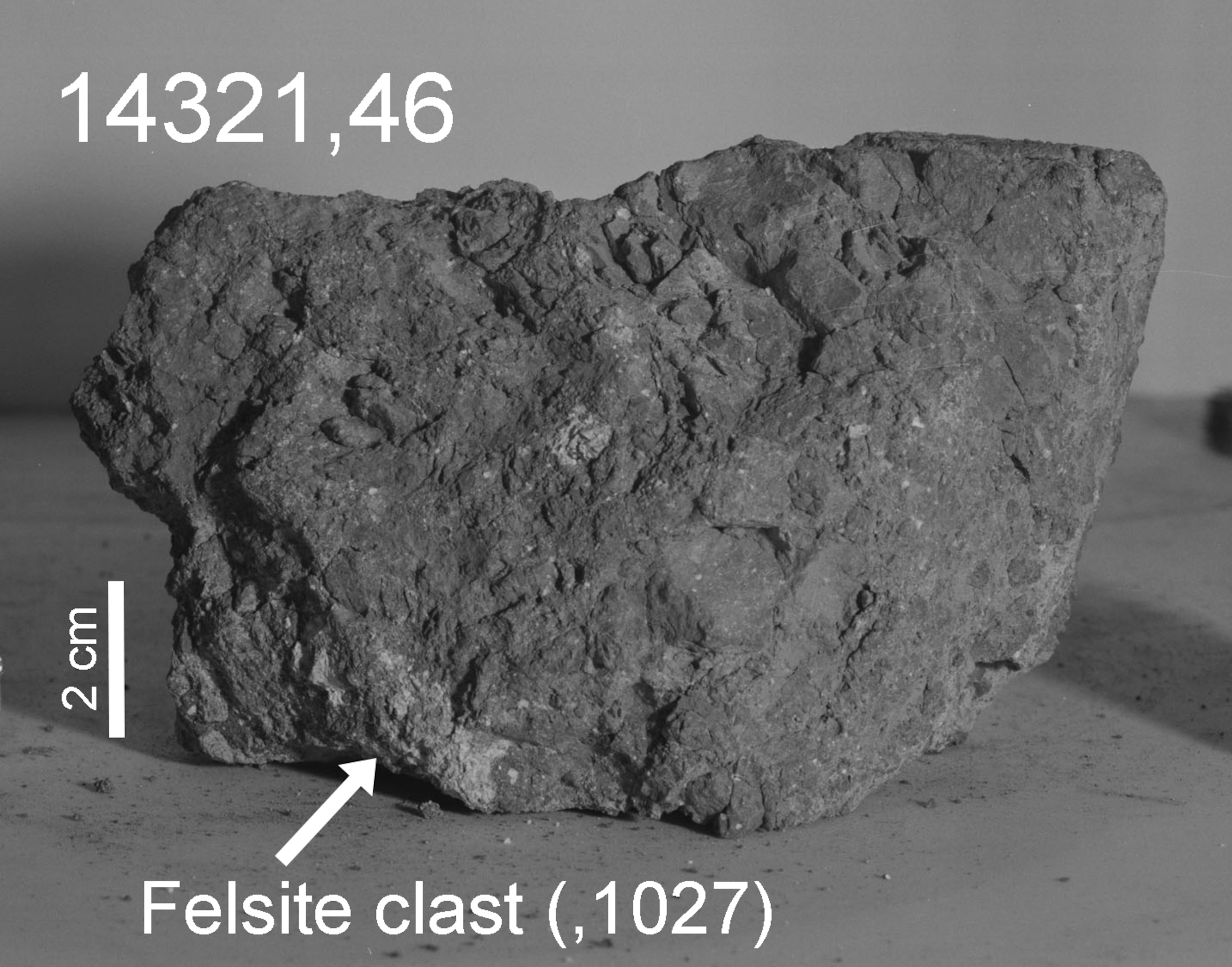 lunar rock sample 14321