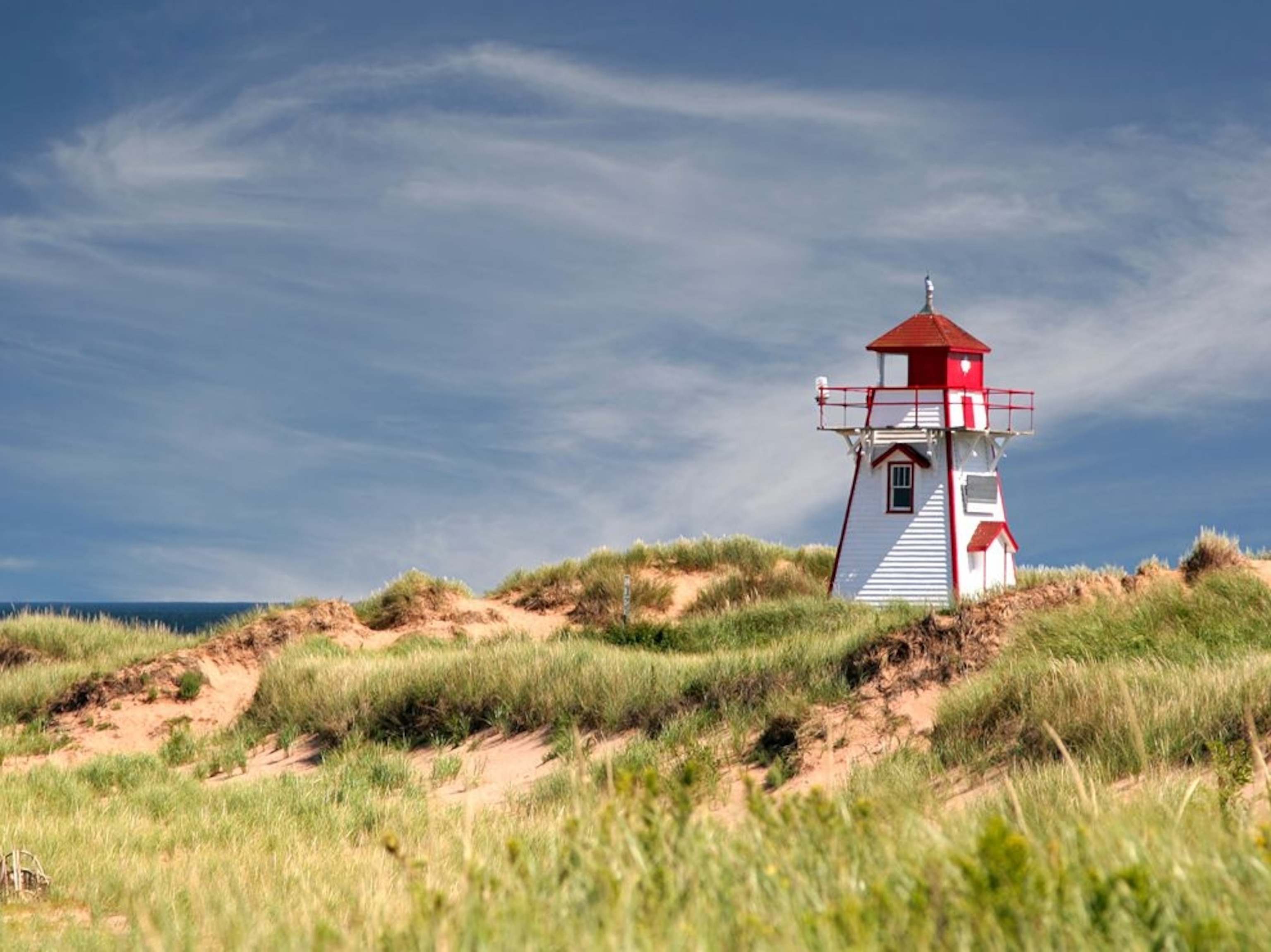 a lighthouse at Prince Edward Island National Park