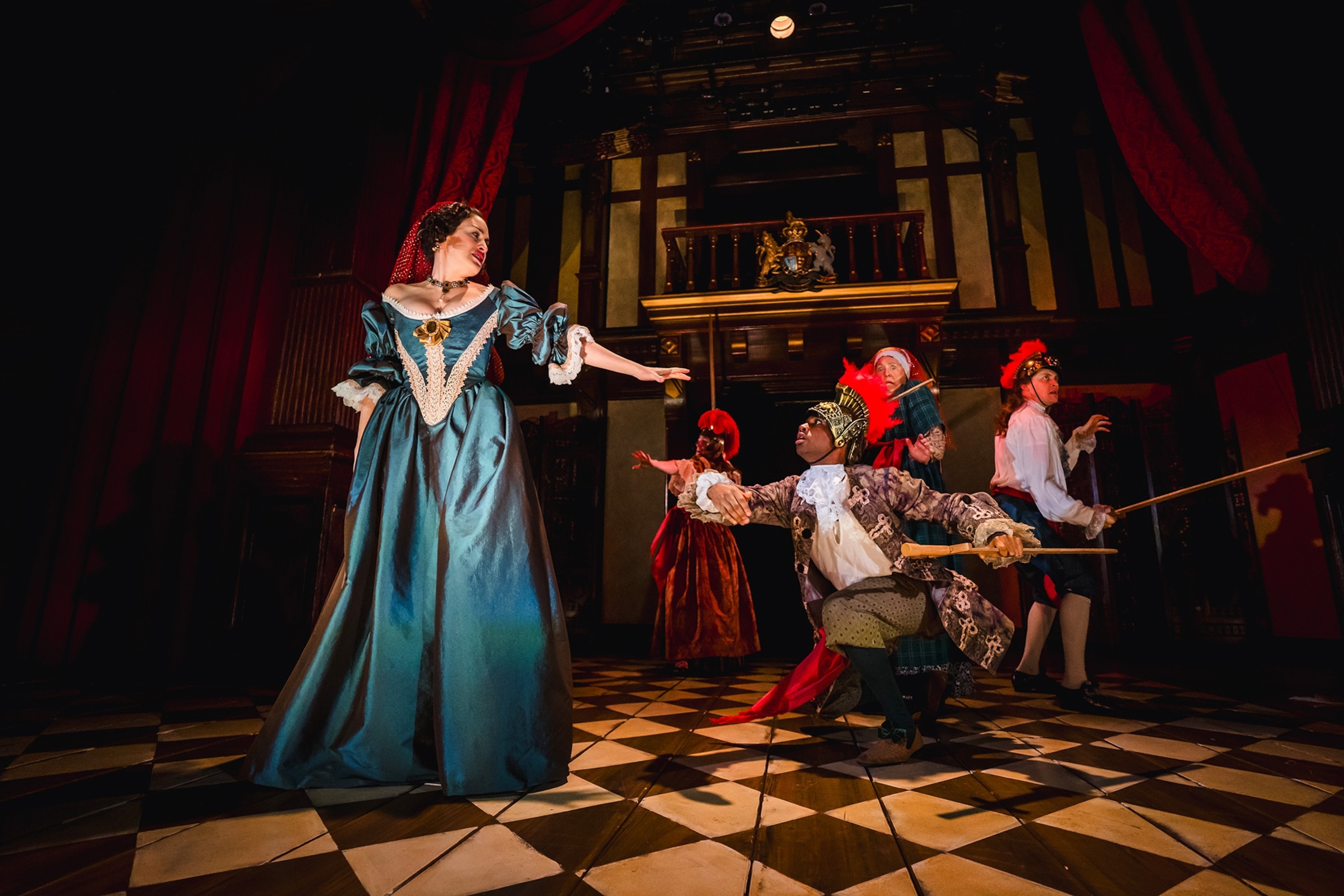 Actors perform Nell Gwynn at the Folger Library in Washington D.C.