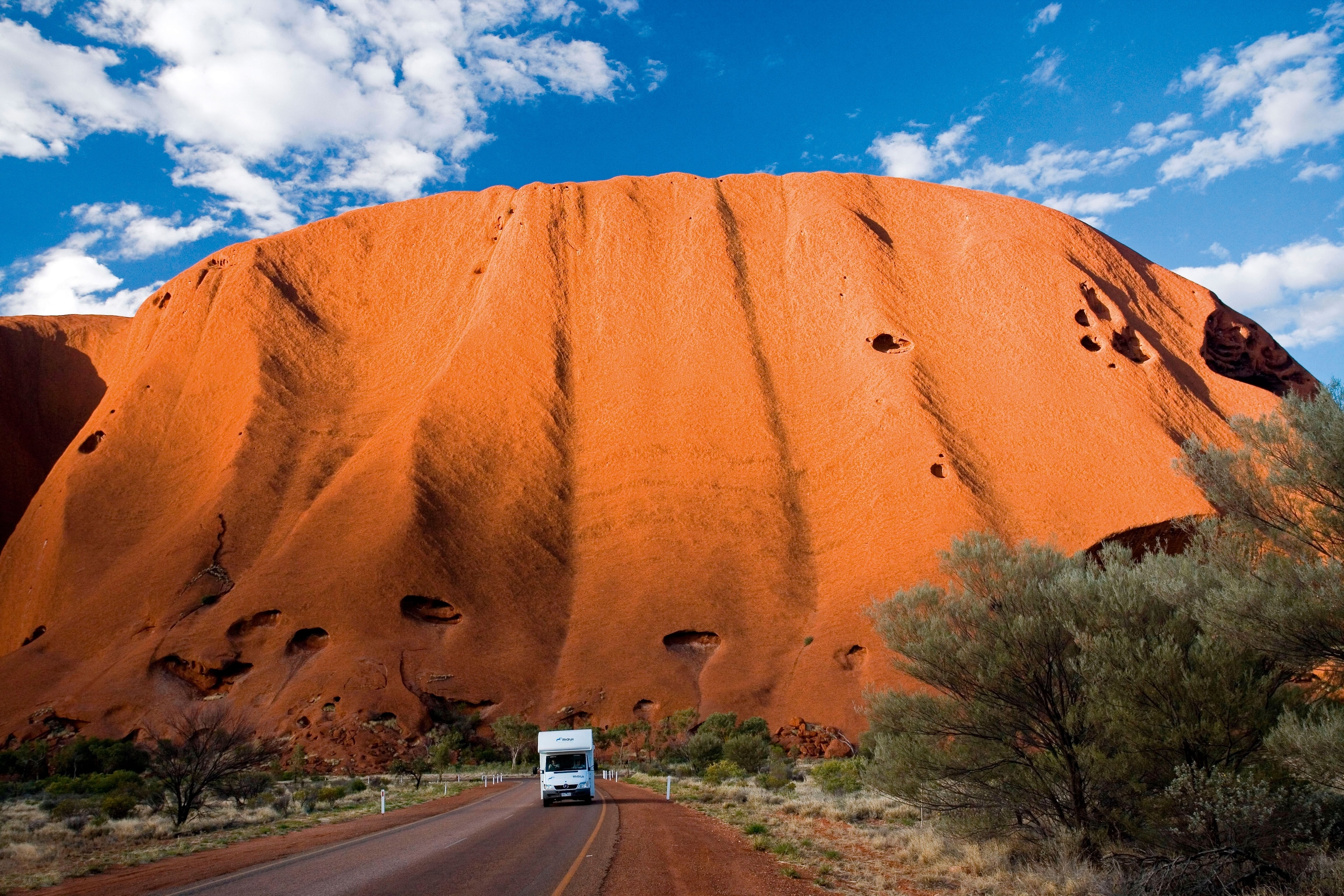 shot of Uluru Ayers Rock