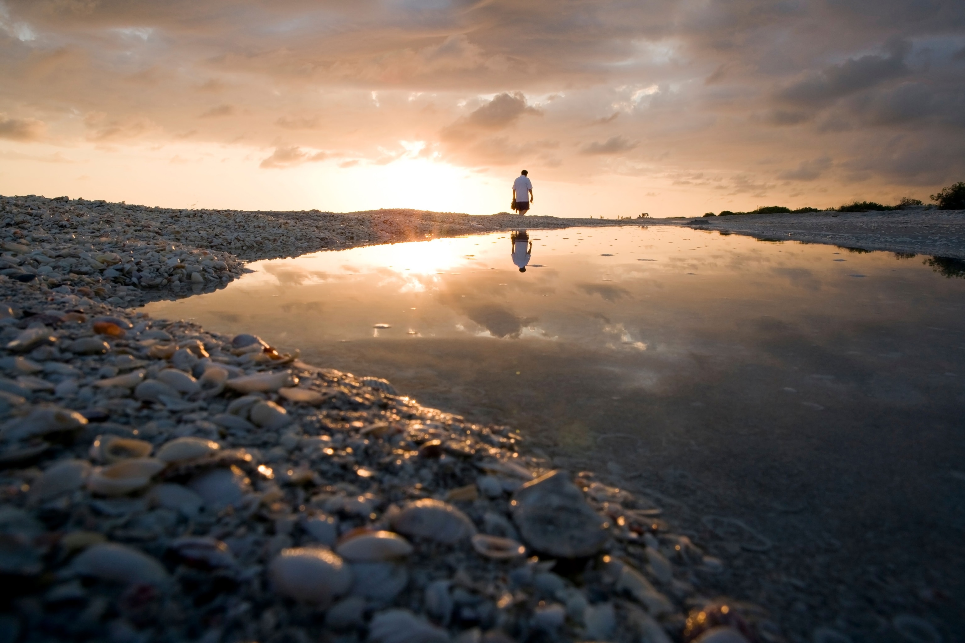 sunset on Bowman's Beach, Sanibel Island, Florida