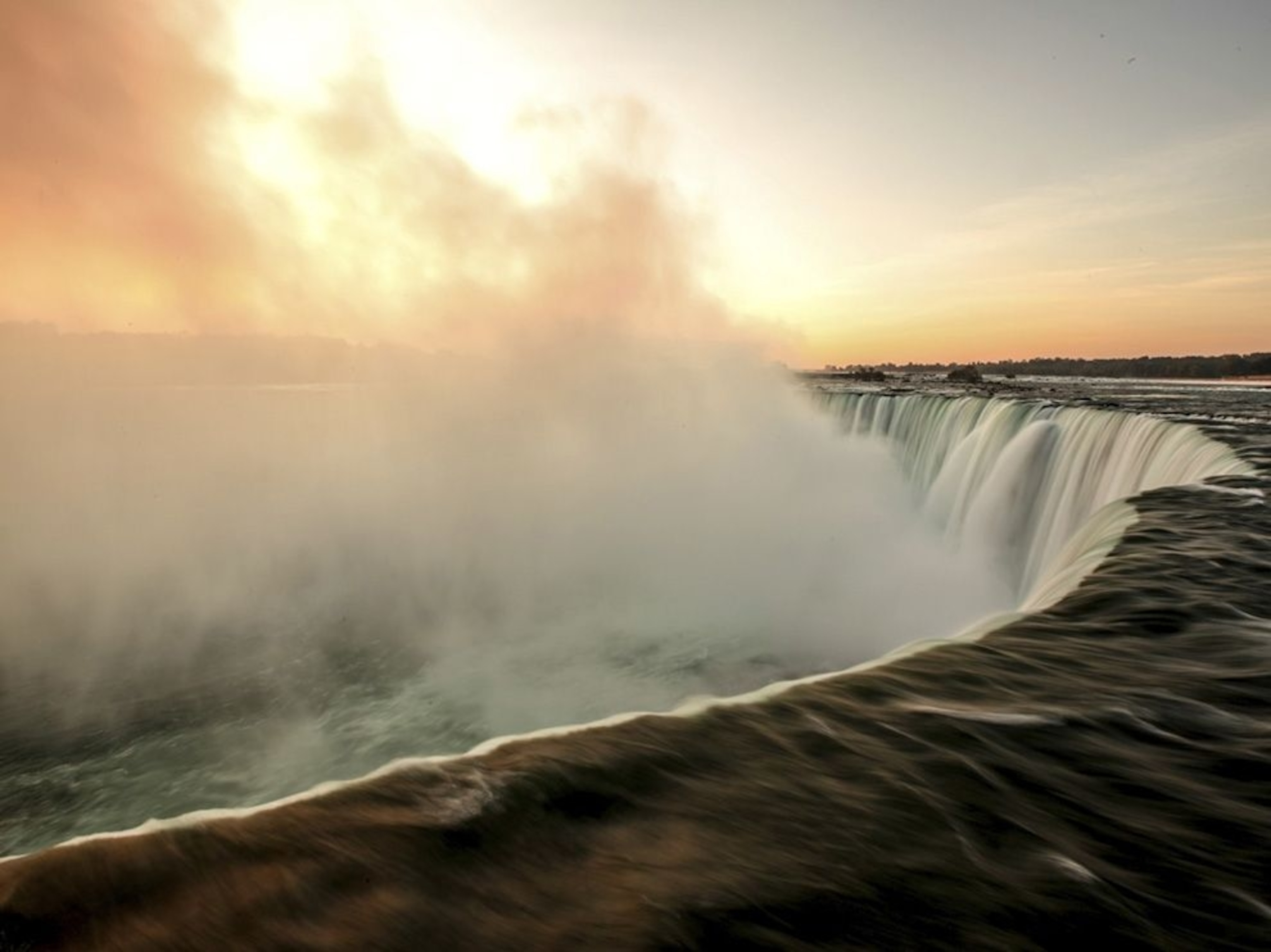 Horseshoe Falls, one of the three falls that make up world-famous Niagara