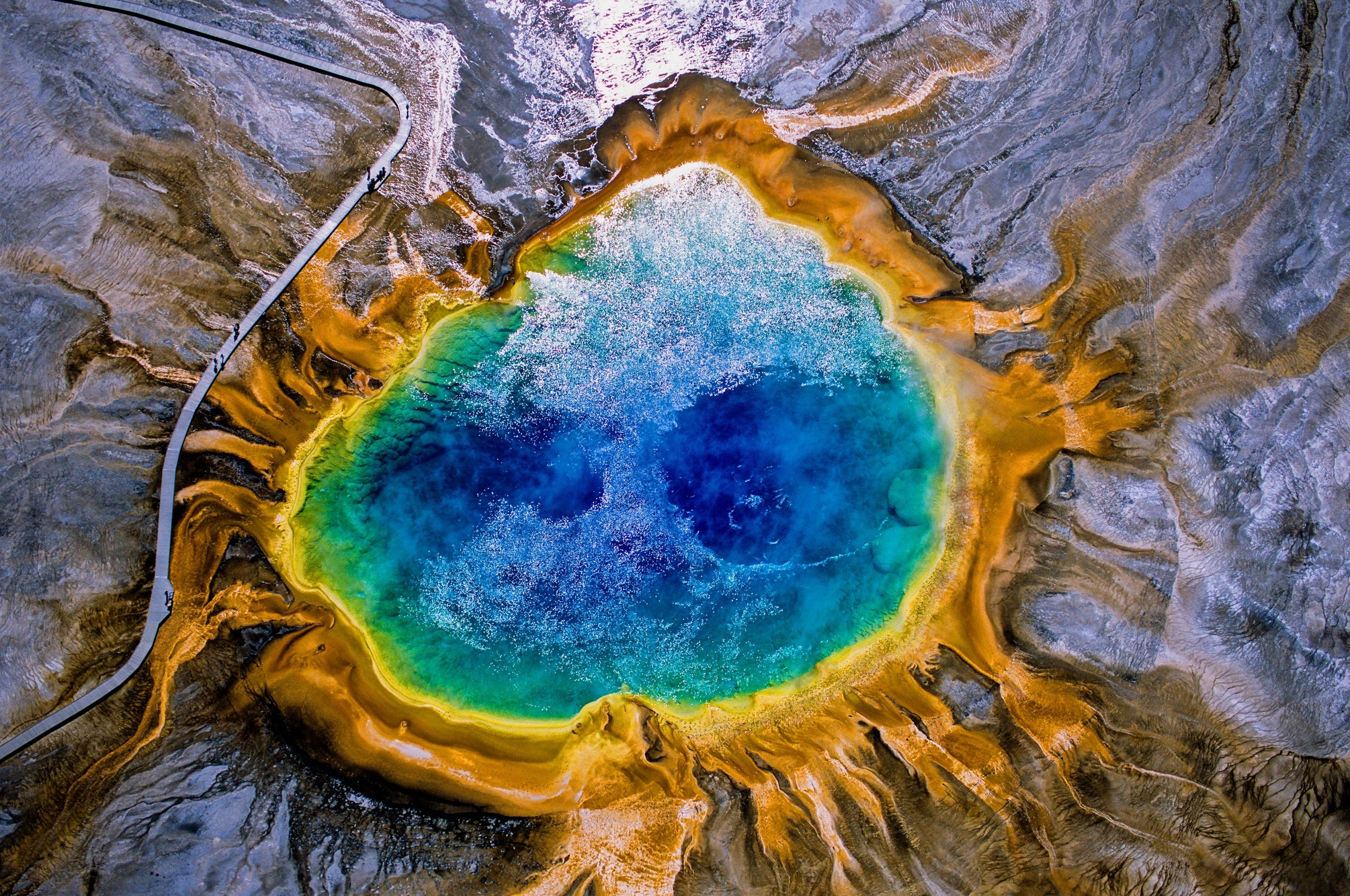 Grand Prismatic Spring in Yellowstone National Park, Wyoming