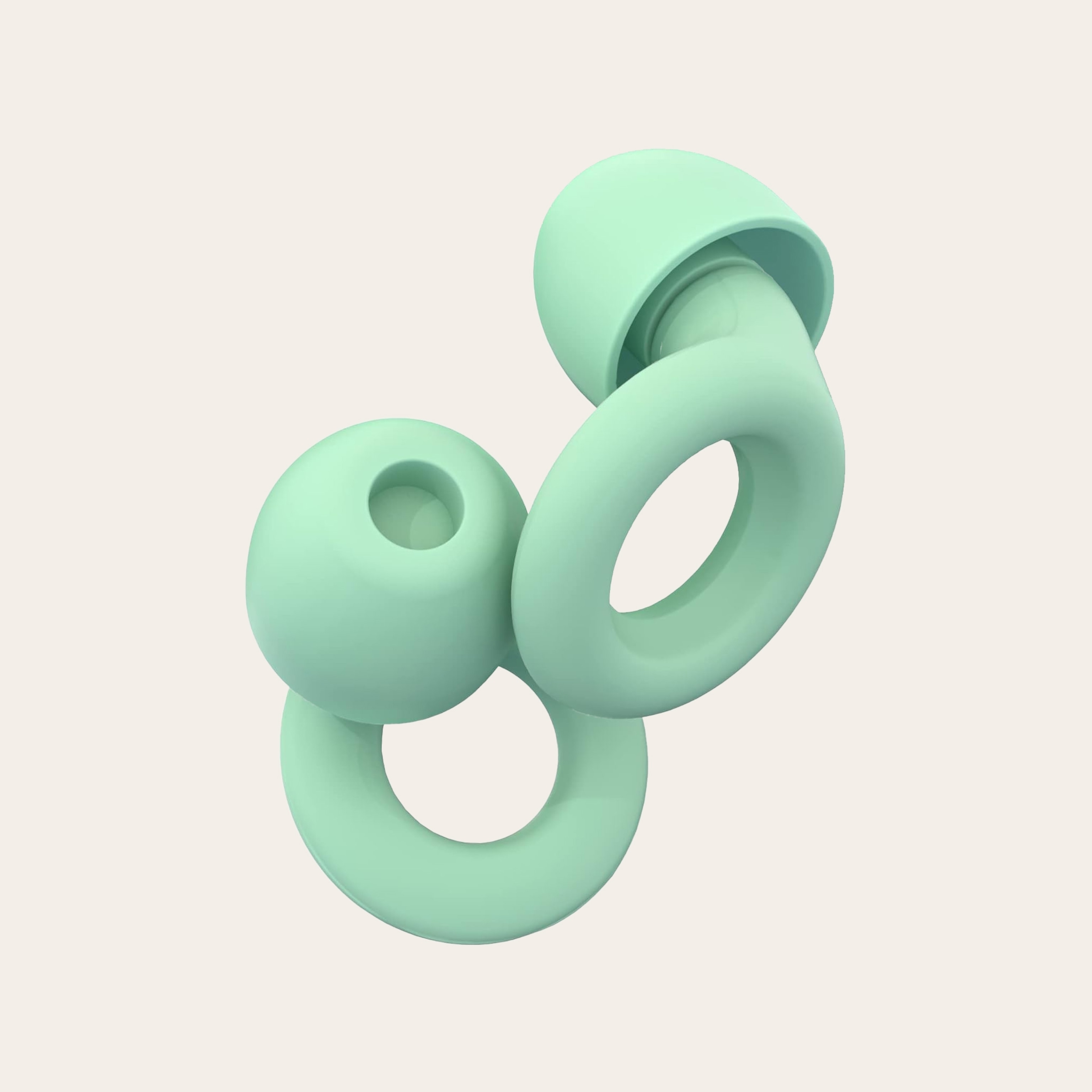 Loop Quiet Equinox Earplugs in a foam green color.