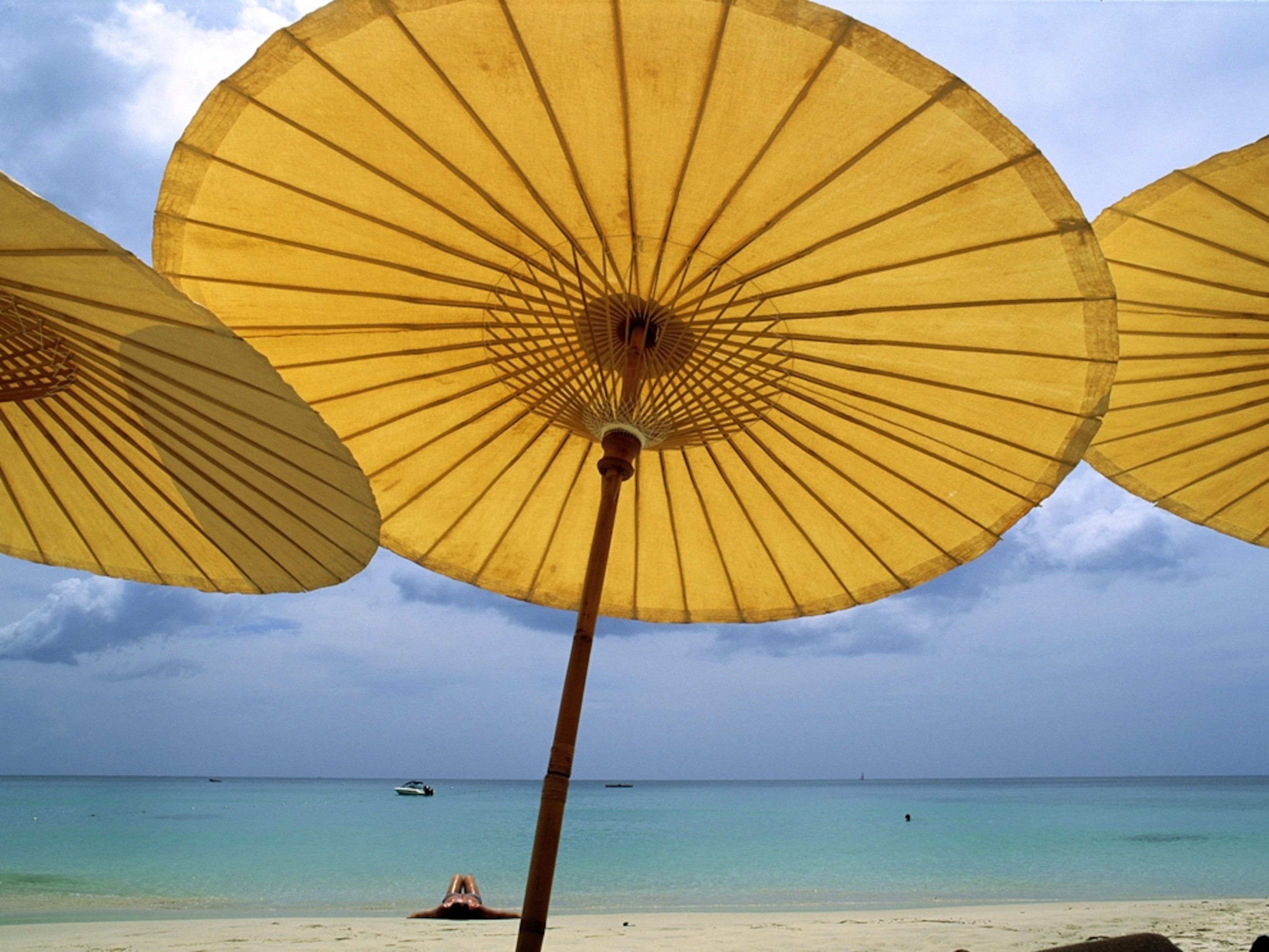 Umbrellas on a Thai beach