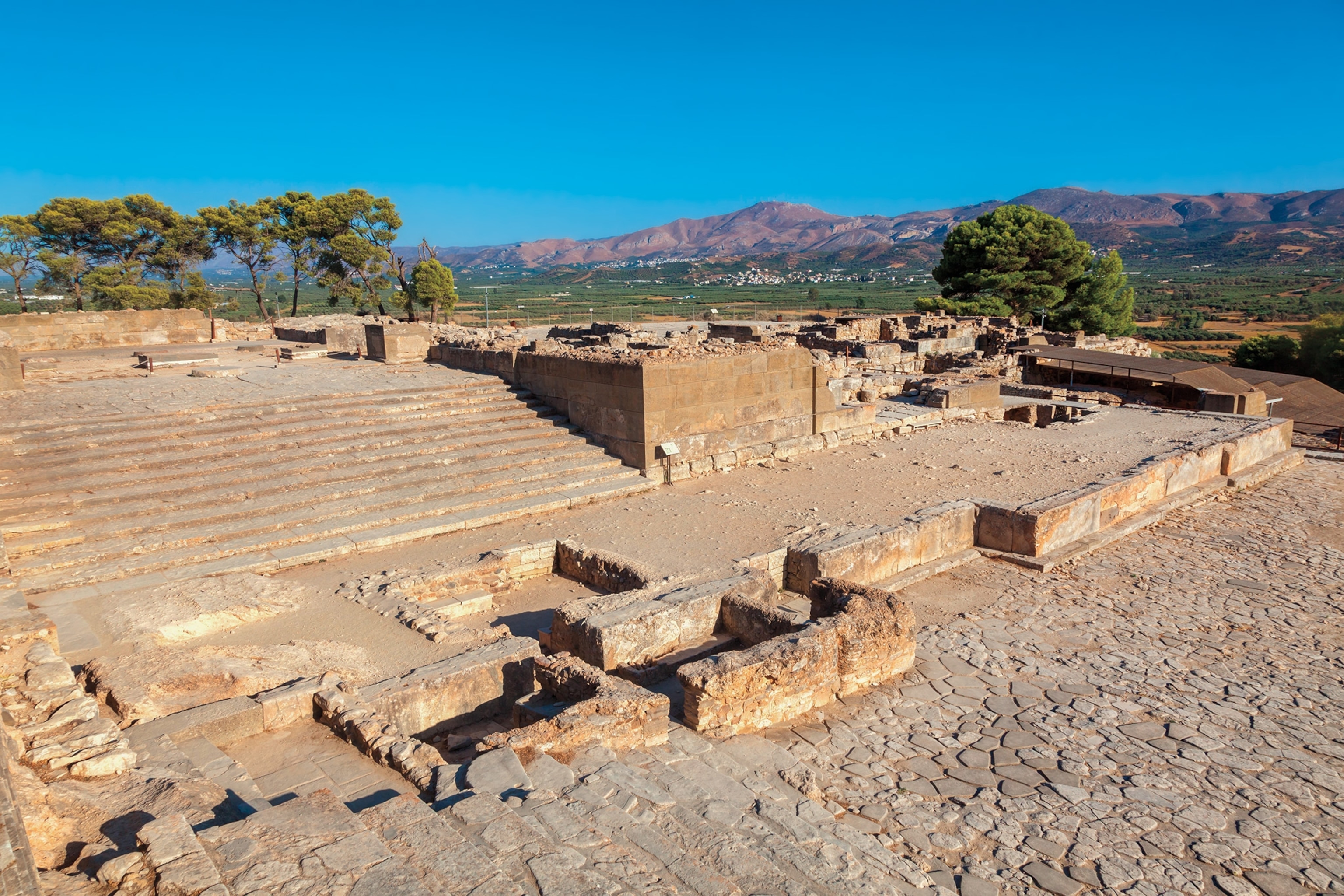 Phaistos was the second largest palace in ancient Crete.