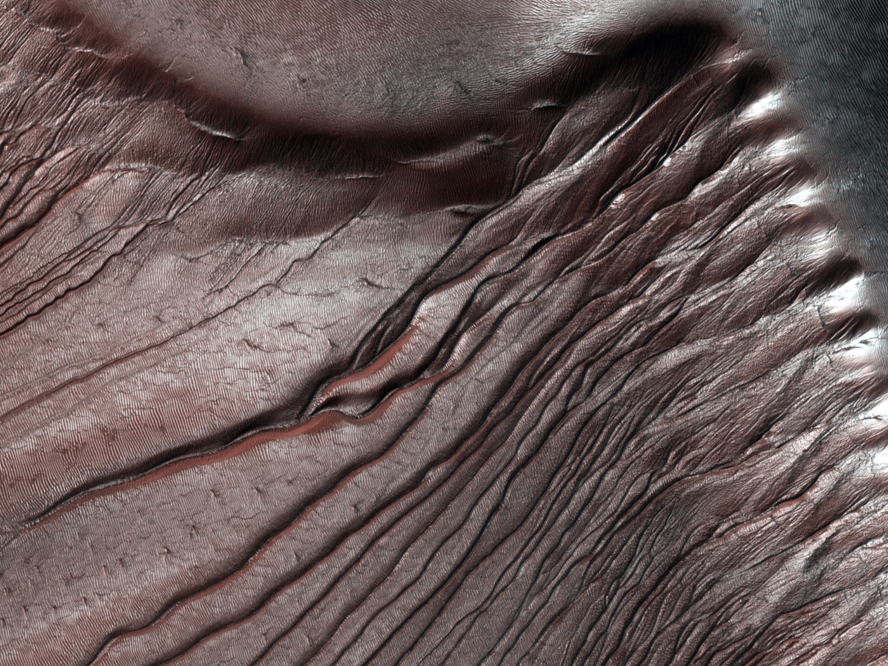 Russell crater on Mars