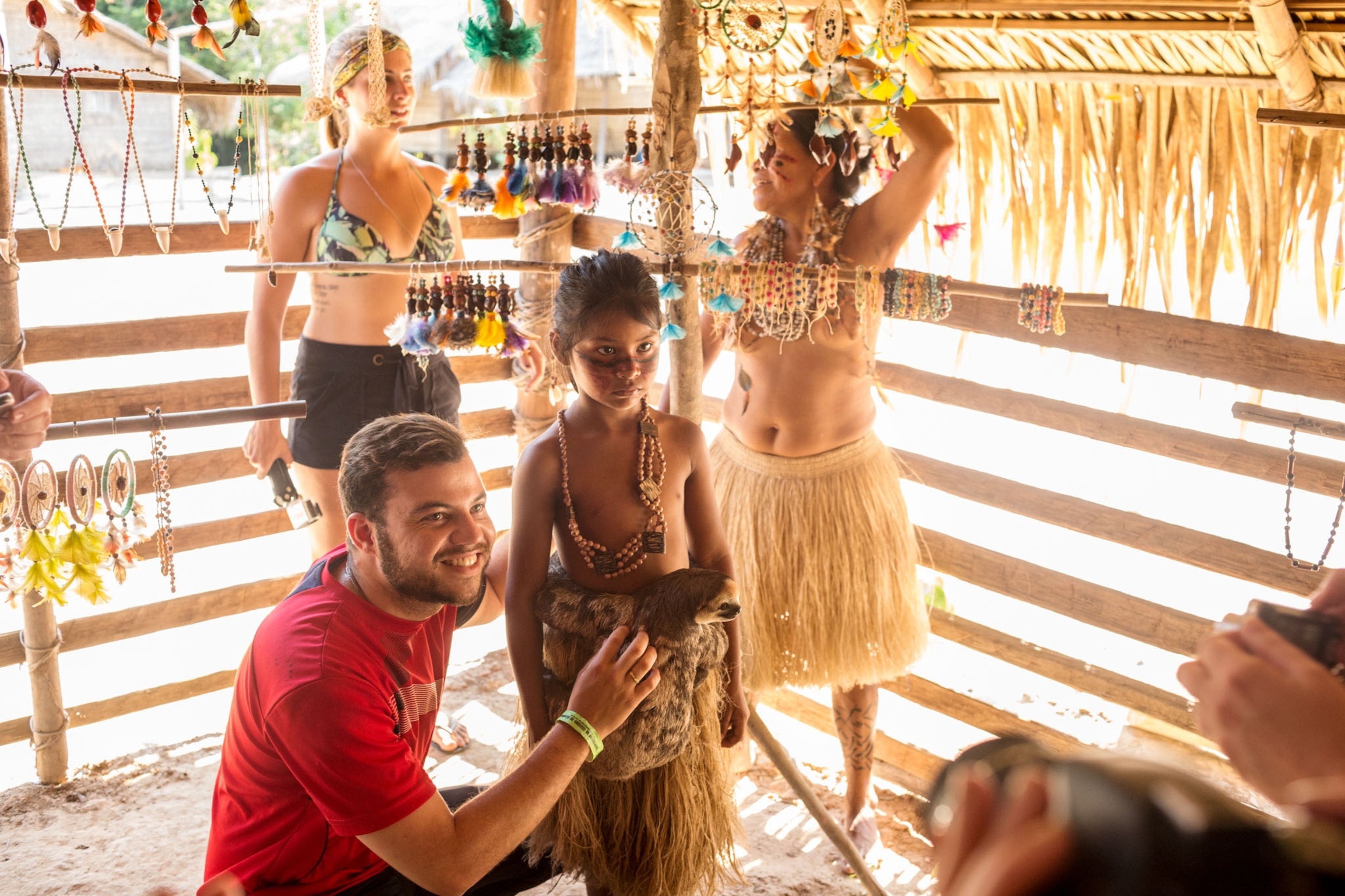 people engaging with animals for tourism