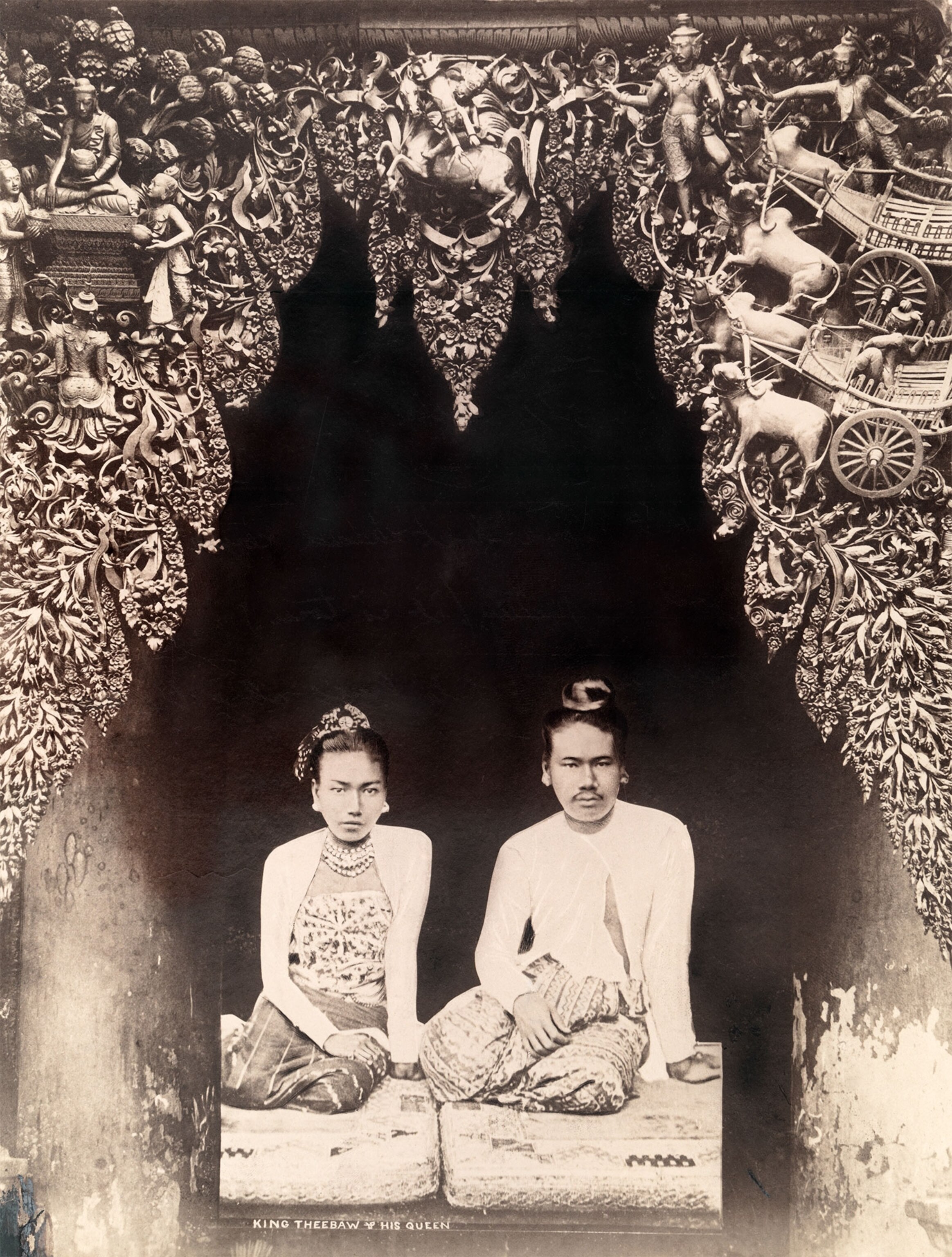 a king and queen in Burma
