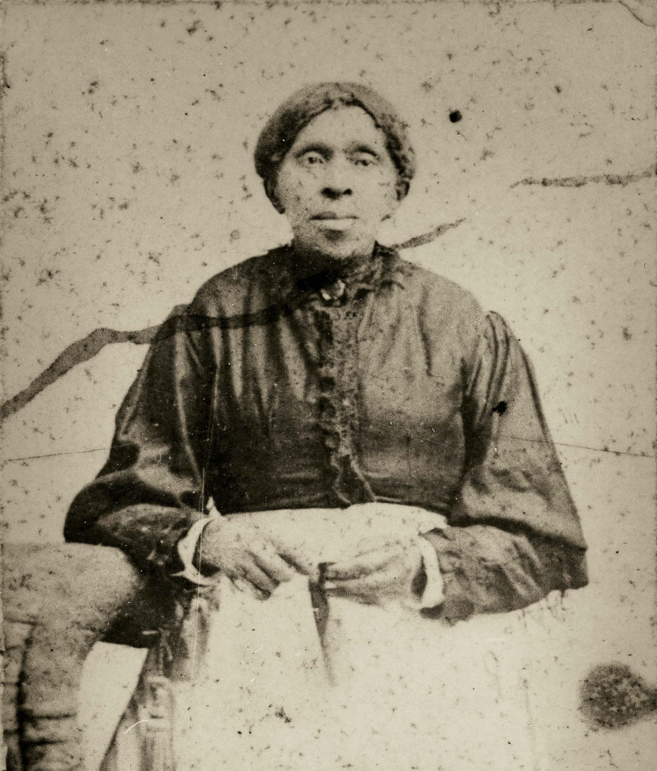 This undated photograph of Harriet Powers is the only confirmed one in existence.