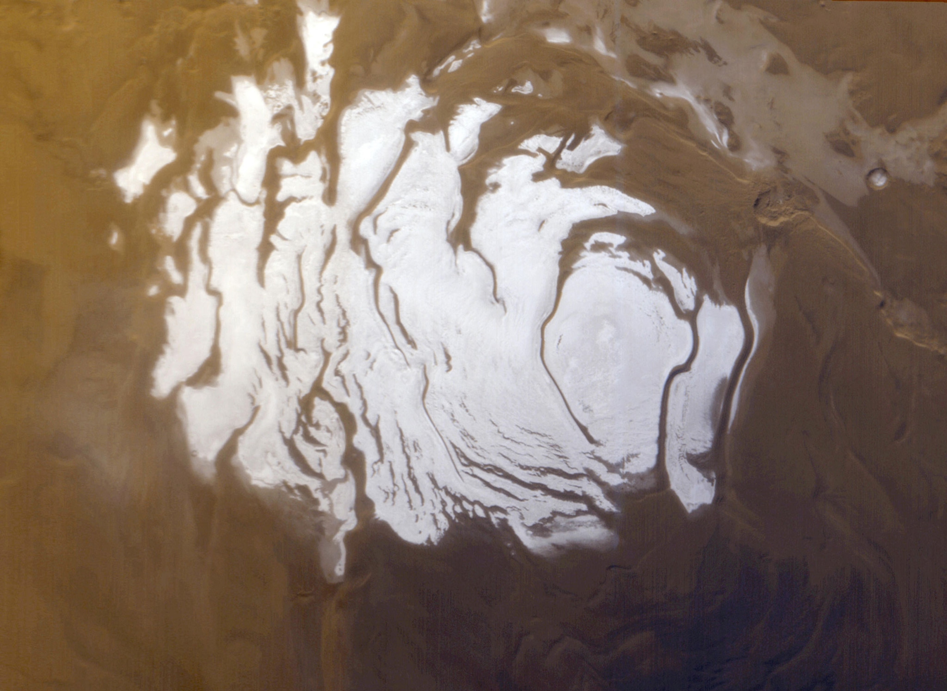 Mars southern ice cap