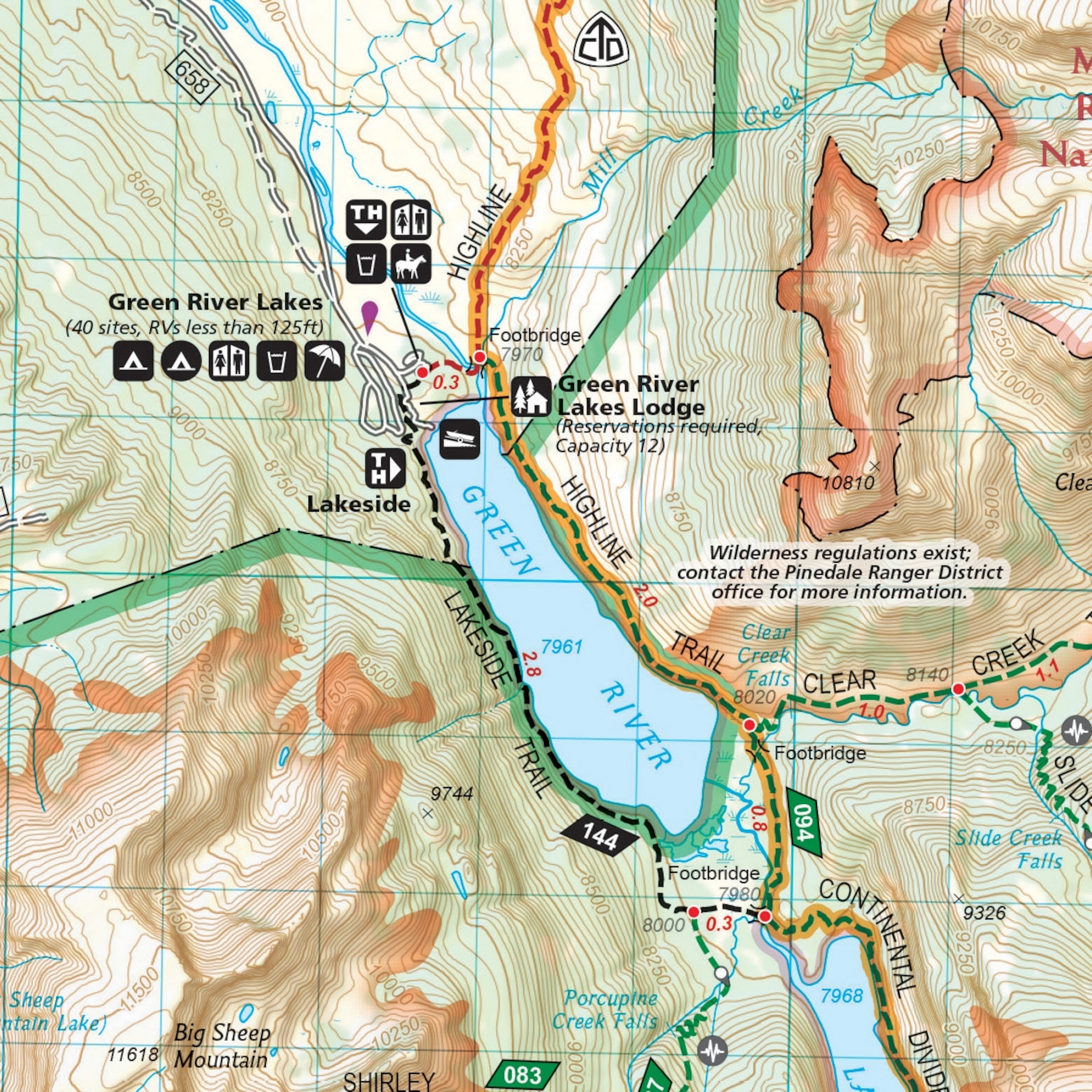 map clip - campsite and lodging