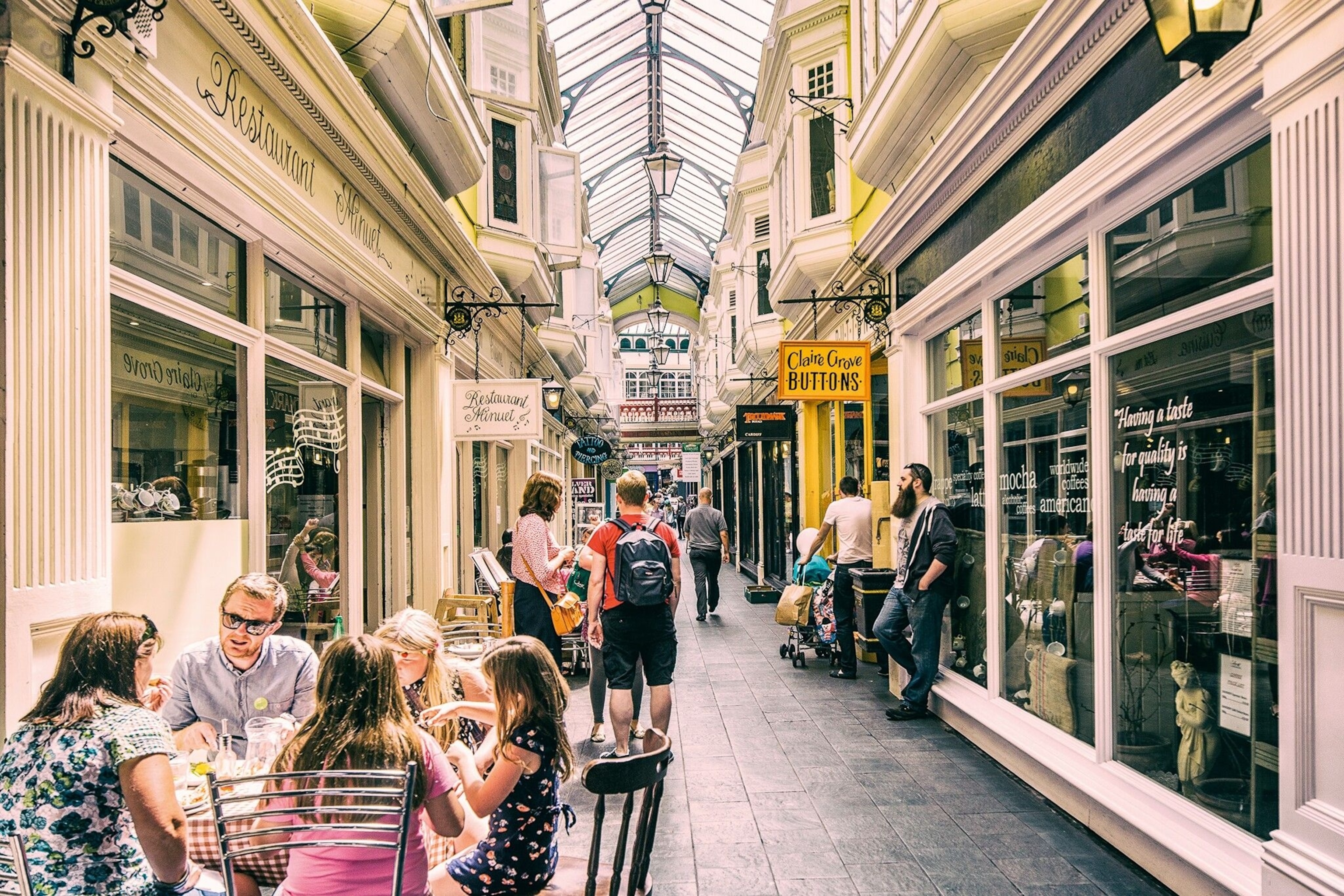 cafes and shops in Cardiff