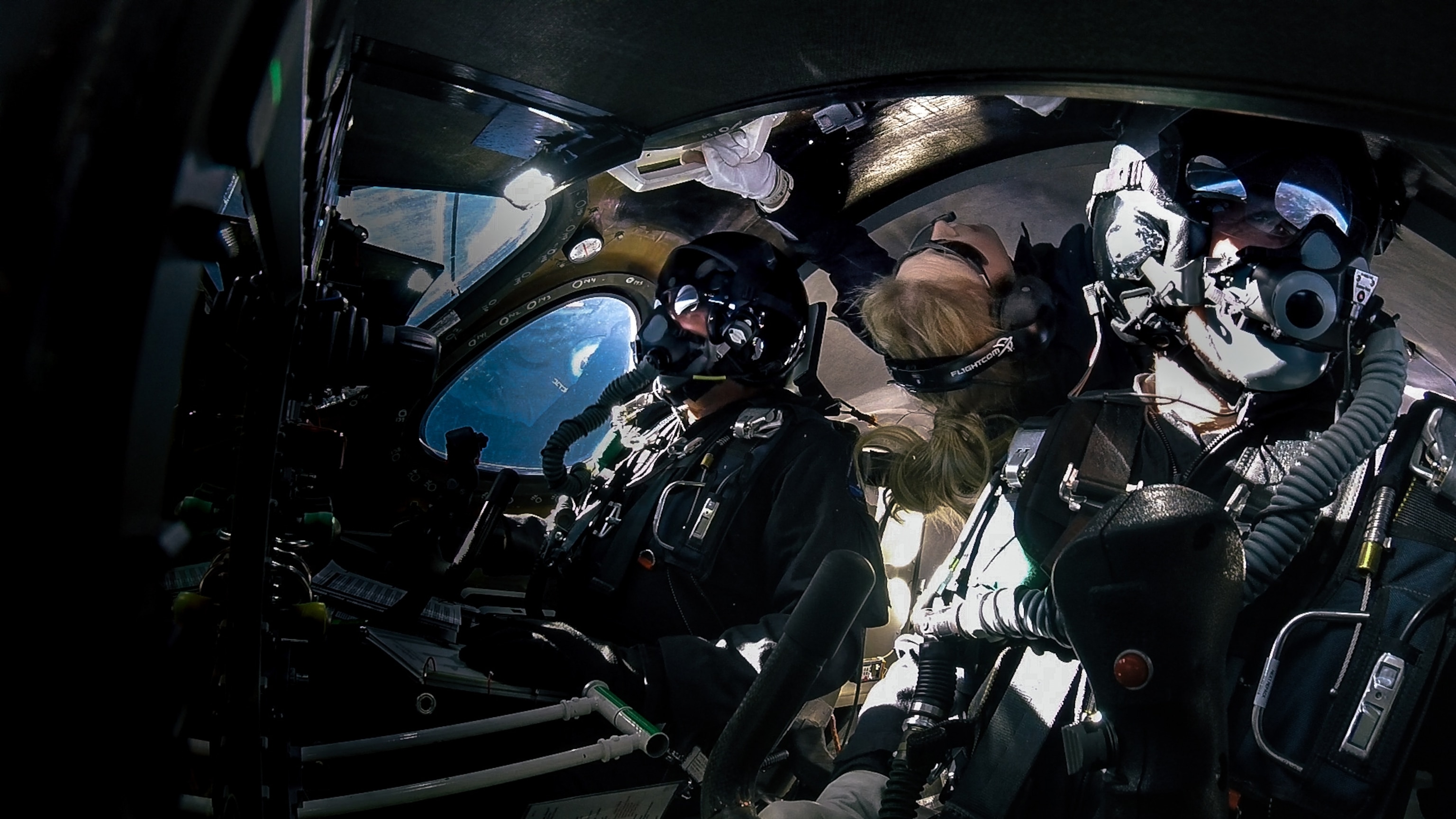 Virgin Galactic crew.