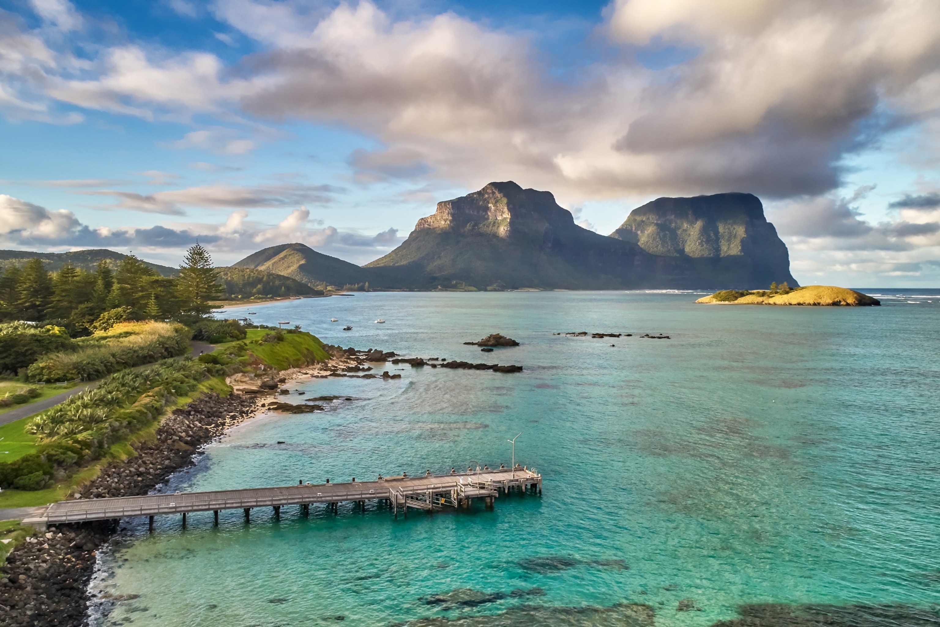 the lagoon on lord howe island, australia