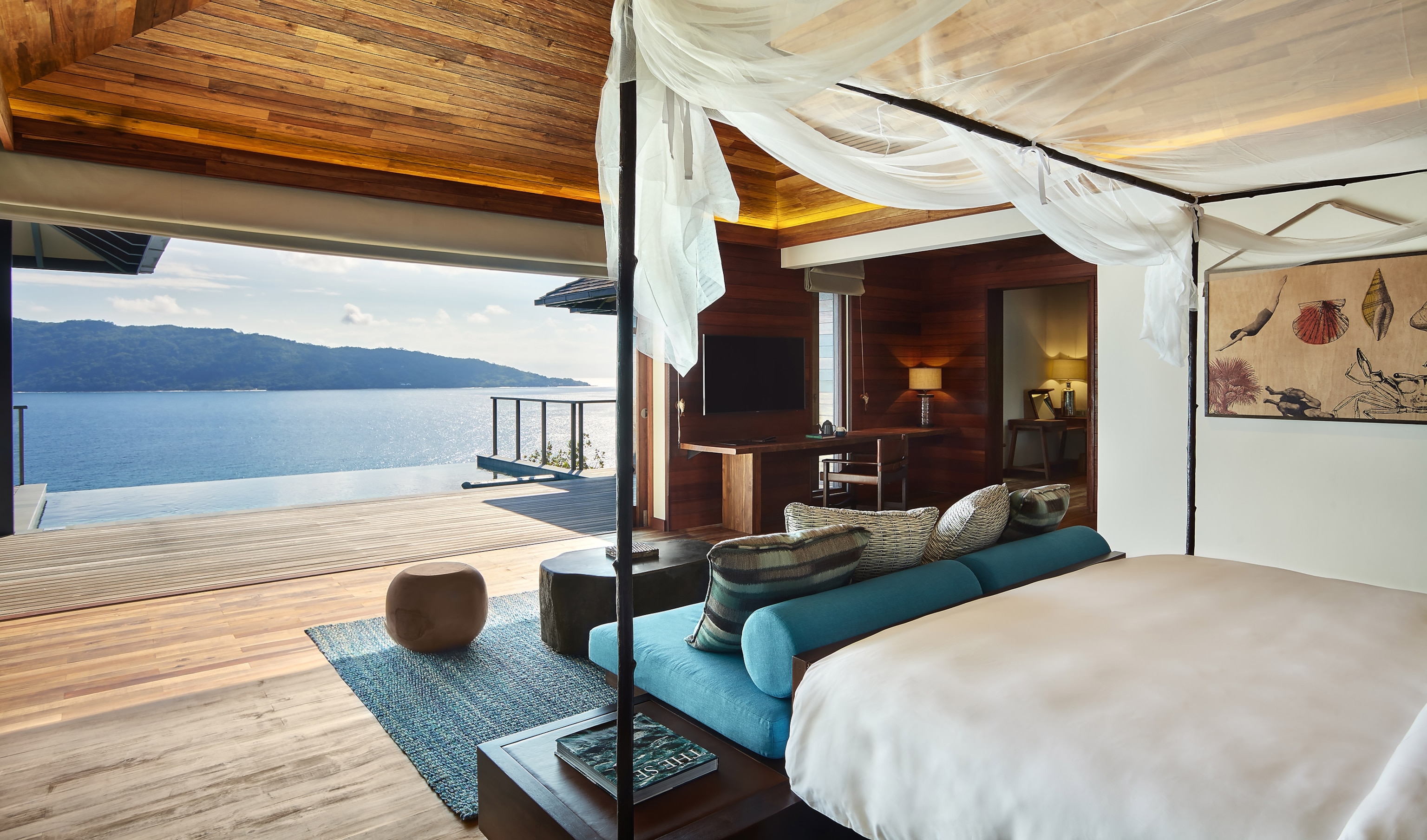 hotel room in Six Senses Zil Pasyon in the Seychelles