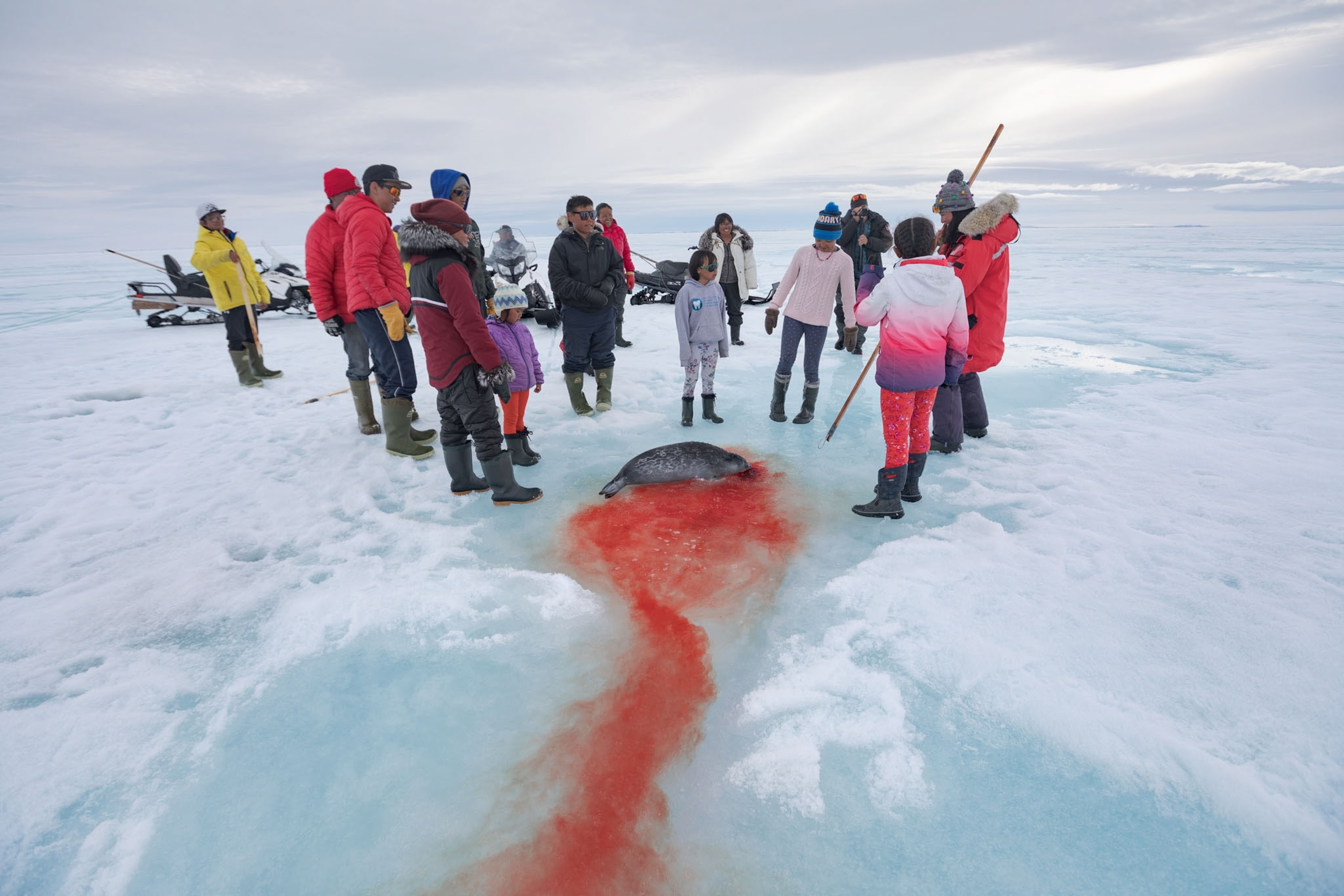 a person on a camping trip in the Canadian High Arctic