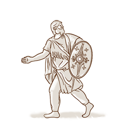 Illustration of a Dacian warrior